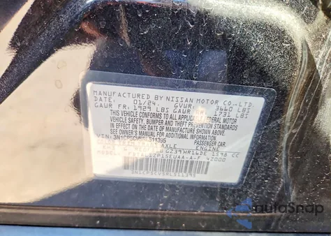 2024 Nissan Kicks Sv z USA, uszkodzony, nr VIN 3N1CP5CV5RL511395